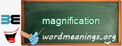 WordMeaning blackboard for magnification